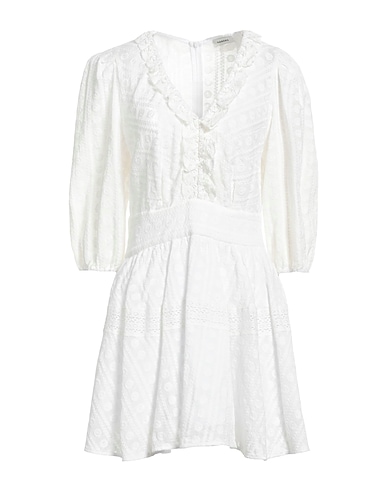 SANDRO Short dress White 100% Cotton