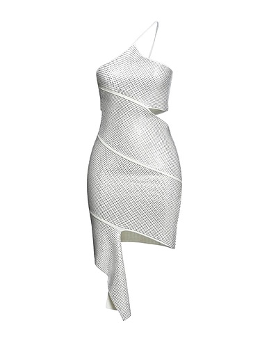 ANDREĀDAMO One-shoulder dress Ivory 88% Viscose, 12% Polyester