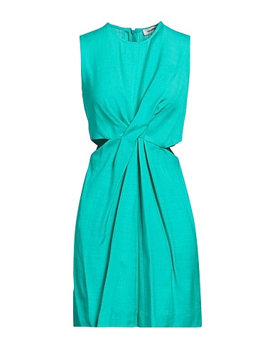 SANDRO Short dress Emerald green 100% Viscose