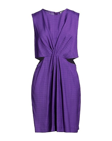 SANDRO Short dress Purple 100% Viscose