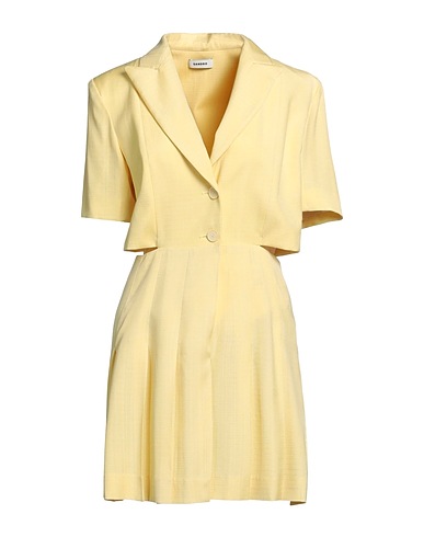 SANDRO Blazerkleid Pastellgelb 100% Viskose