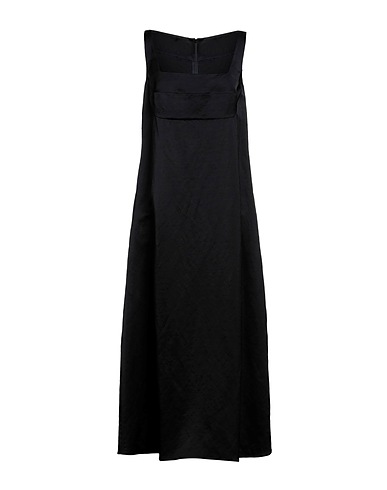 PARTOW Long dress Black 54% Viscose, 46% Linen