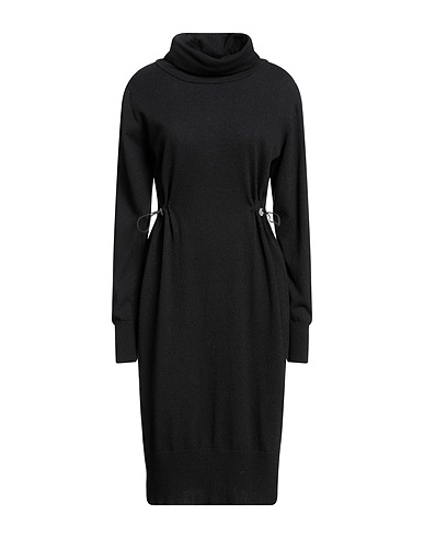 EUROPEAN CULTURE チューブドレス ブラック ウール 40% / レーヨン 30% / ナイロン 20% / カシミヤ 10%