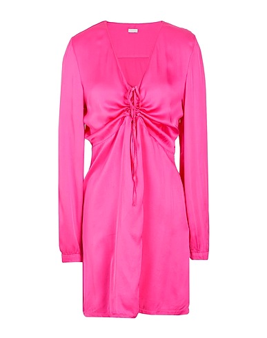 8 by YOOX Kurzes Kleid CUT-OUT FRONT L/SLEEVE MINI DRESS
 Fuchsia 100% Viskose