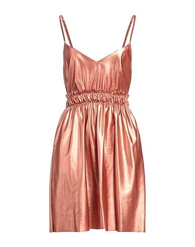 KAOS JEANS Short dress Copper 100% Polyurethane