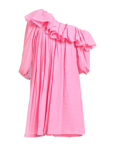 3.1 PHILLIP LIM One-shoulder dress Pink 76% Cotton, 24% Nylon
