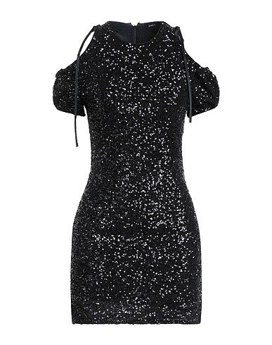 AMEN Sequin dress Black 100% Polyamide
