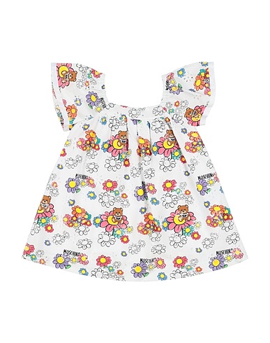 MOSCHINO BABY Vestito Baby  Bianco 100% Cotone