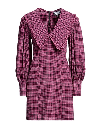 GANNI Office dress Fuchsia 51% Polyethylene, 43% Polyamide, 6% Elastane