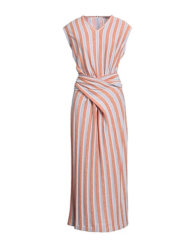 JIL SANDER Knit dress Light blue 46% Virgin Wool, 39% Linen, 13% Viscose, 1% Polyamide, 1% Elastane