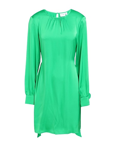 VILA Kurzes Kleid Grün 100% Polyester