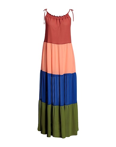 RELISH Vestito lungo Ruggine 100% Poliestere