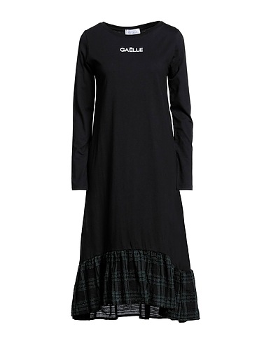 GAëLLE Paris Midi dress Black 100% Cotton