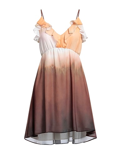 RELISH Short dress Sand 100% Polyester
