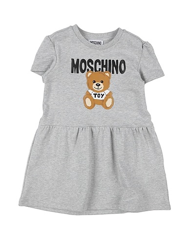 MOSCHINO TEEN ワンピース＆ドレス ライトグレー コットン 100% / ポリウレタン