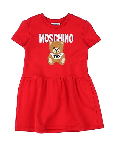 MOSCHINO TEEN ワンピース＆ドレス レッド コットン 100% / ポリウレタン