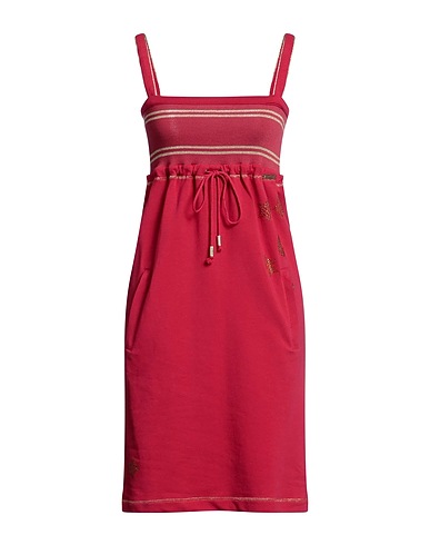 GALLIANO Vestito corto Bordeaux 95% Cotone, 5% Elastan
