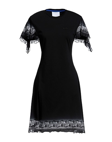 KOCHÉ Midi dress Black 100% Cotton, Polyamide, Viscose