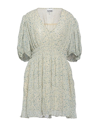 GANNI Minivestido Beige 100% Poliéster reciclado