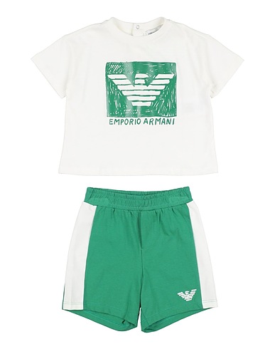 EMPORIO ARMANI Baby co-ord  Green 100% Cotton