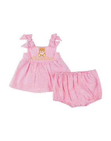 MOSCHINO BABY Vestito Baby  Magenta 88% Cotone, 12% Poliammide, Fibra di metallo, Carta Tessile