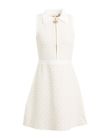 MICHAEL MICHAEL KORS Office dress Ivory 63% Recycled viscose, 19% Nylon, 14% Polyester, 4% Elastane