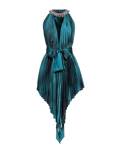 ALEXANDRE VAUTHIER Short dress Deep teal 100% Polyester, Viscose, Elastane, Glass