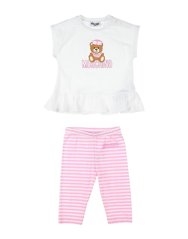 MOSCHINO BABY Ensemble bébé  Blanc 95% Coton, 5% Élasthanne