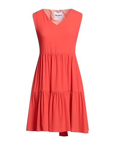 THE ABITO Milano Vestito corto Arancione 100% Poliestere