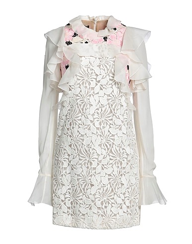 GIAMBATTISTA VALLI Vestido de ceremonia Marfil 90% Algodón, 10% Poliéster, Poliamida, Seda