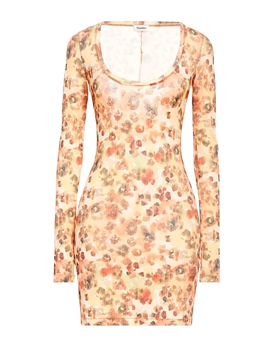 NANUSHKA Short dress Mustard 92% Polyester, 8% Elastane