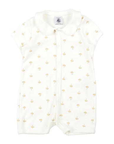 PETIT BATEAU Strampelanzug für Babys Weiß 100% Baumwolle