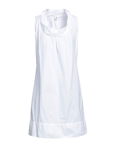 EUROPEAN CULTURE Kurzes Kleid Weiß 100% Baumwolle