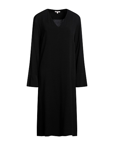 BRIAN DALES Vestito midi Nero 100% Viscosa