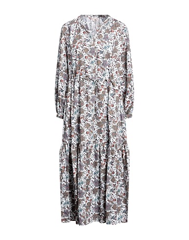 BRIAN DALES Long dress White 100% Cotton