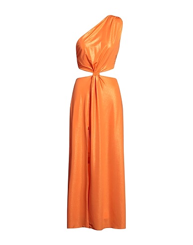 TWENTY FOUR HAITCH Long dress Mandarin 92% Polyester, 8% Elastane