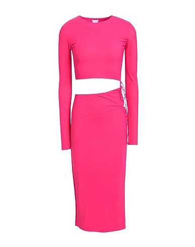 AMAZUÌN Midi dress Fuchsia 73% Polyamide, 27% Elastane