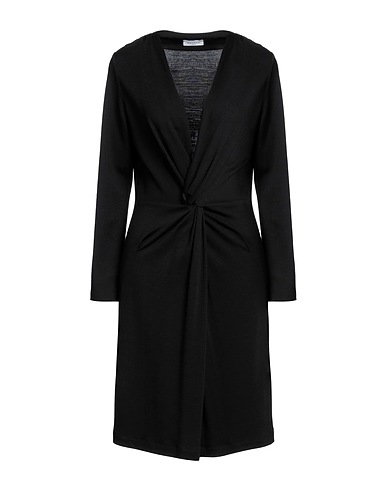 ROSSO35 Midi dress Black 45% Viscose, 33% Wool, 22% Polyamide