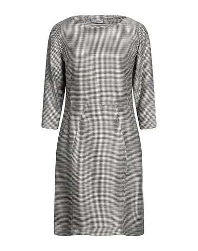 ROSSO35 Short dress Grey 82% Viscose, 10% Polyamide, 8% Silk