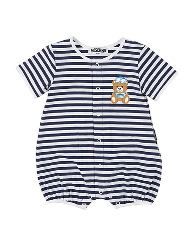 MOSCHINO BABY Baby jumpsuit  Midnight blue 95% Cotton, 5% Elastane