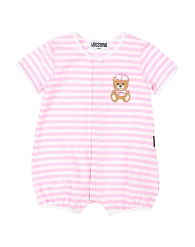 MOSCHINO BABY Baby jumpsuit  Pink 95% Cotton, 5% Elastane