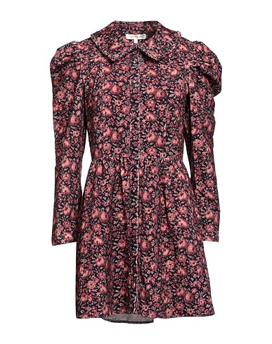 LOVESHACKFANCY Shirt dress Garnet 98% Cotton, 2% Elastane