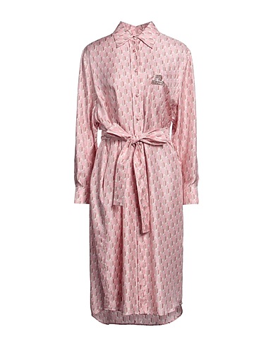 LANVIN Hemdkleid Hellrosa 100% Seide, Messing, Naturharz, Glas