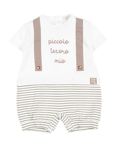 NANÁN Baby jumpsuit White 95% Cotton, 5% Elastane