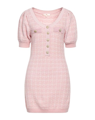 LOVESHACKFANCY Office dress Light pink 42% Nylon, 28% Cotton, 24% Wool, 4% Polyester, 2% Metal