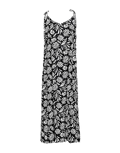 TOPSHOP Langes Kleid Schwarz 100% Viskose