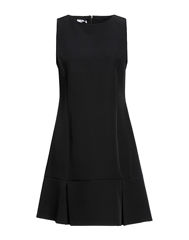 OPTIONS Short dress Black 90% Polyester, 10% Elastane