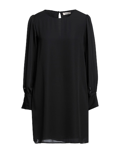 THINK Kurzes Kleid Schwarz 100% Andere Fasern