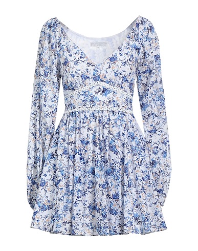CAROLINE CONSTAS Short dress Blue 100% Cotton