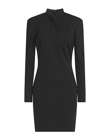 HAN KJØBENHAVN Short dress Black 95% Polyester, 5% Elastane